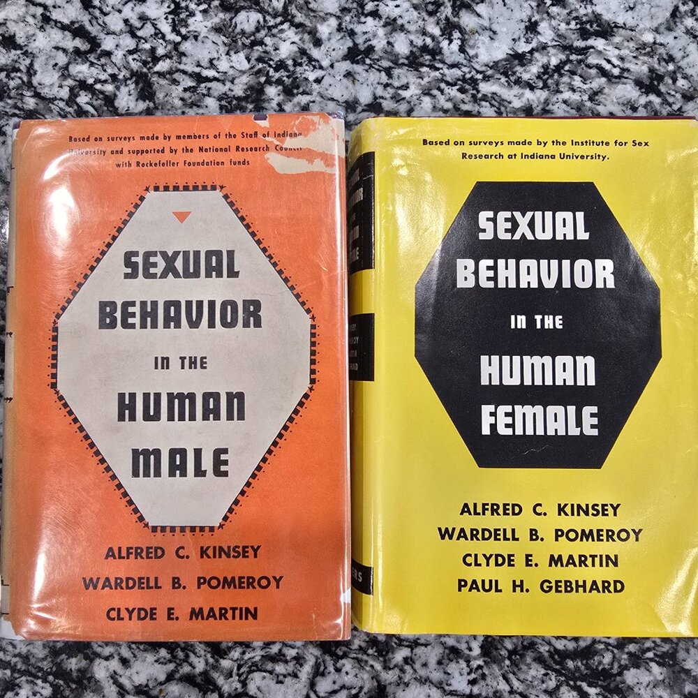 Kinsey Sexual Behavior in the Human Male & Female 1st Editions with Dust Jackets